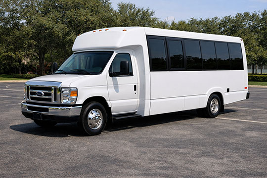 18-passenger minibus available for charter in Clearwater, FL